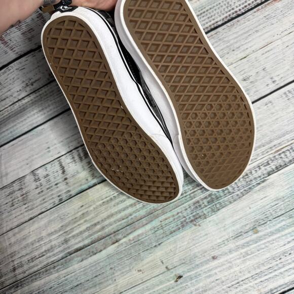 Vans Classic Slip-On Checkerboard Black Gray Skate Shoes M5.5-W7 - Picture 2 of 4